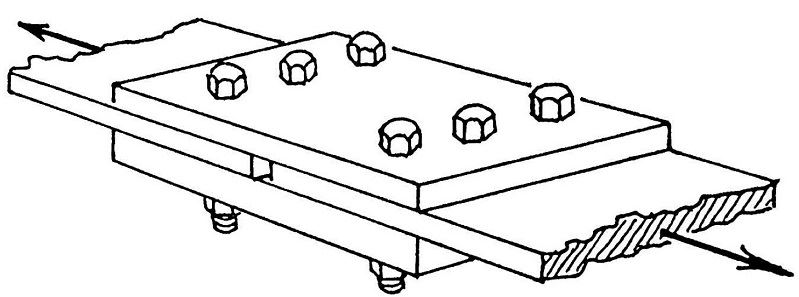 剪切连接/结构螺栓连接示意图