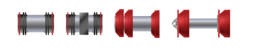 Figure 2. Steel mandrel pigs.